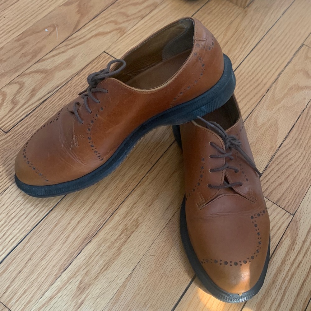 Dr. Martens Brown Leather Oxford Loafers